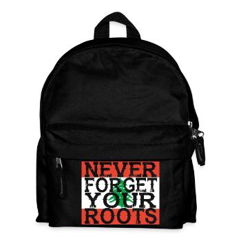 never forget roots home Lebanon - Kids' Backpack - black - Front