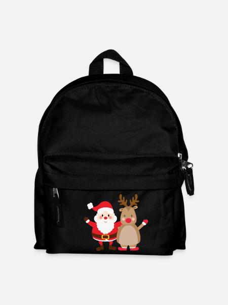 rudolph santa - Kids' Backpack - black