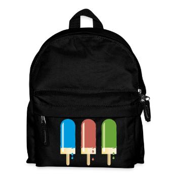 Popsicles delicious ice cream summer heat milk ice cream - Kids' Backpack - black - Front