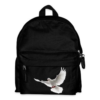 Taube - Kinder Rucksack - Schwarz - Vorne