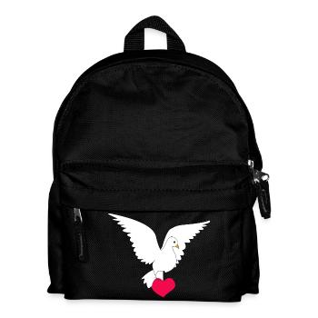dove of peace - Kids' Backpack - black - Front