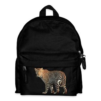 Leopard sehr charismatisch. Geschenkidee - Kinder Rucksack - Schwarz - Vorne