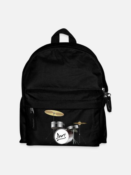 Schlagzeug - Kinder Rucksack - Schwarz