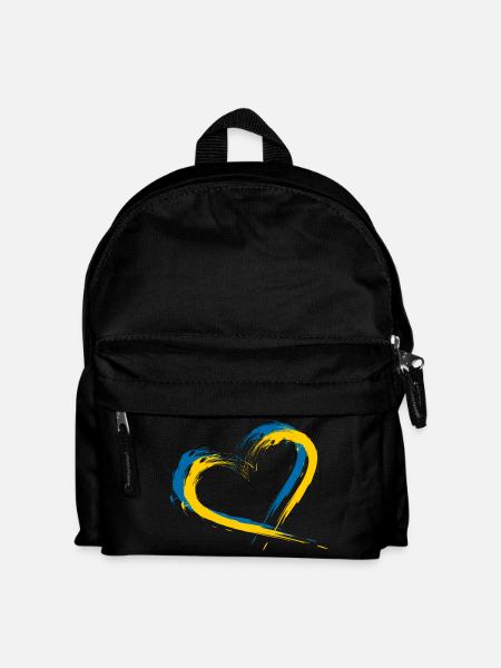 Herz Bürste Flagge Schweden Fahne Design Vektor - Kinder Rucksack - Schwarz