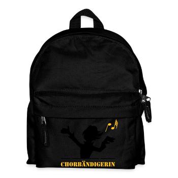 Chorbändigerin - Kinder Rucksack - Schwarz - Vorne