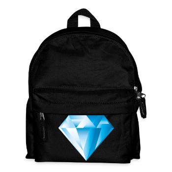 Smiley Diamant - Kinder Rucksack - Schwarz - Vorne