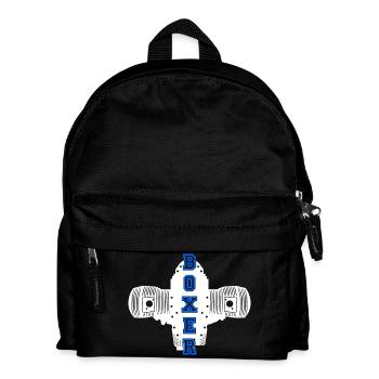Boxer motor motorcycle motorcyclist biker - Kids' Backpack - black - Front