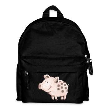Süßes Schwein - Kinder Rucksack - Schwarz - Vorne