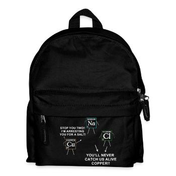 Chemical Element Pun for Chemistry Lovers - Kids' Backpack - black - Front