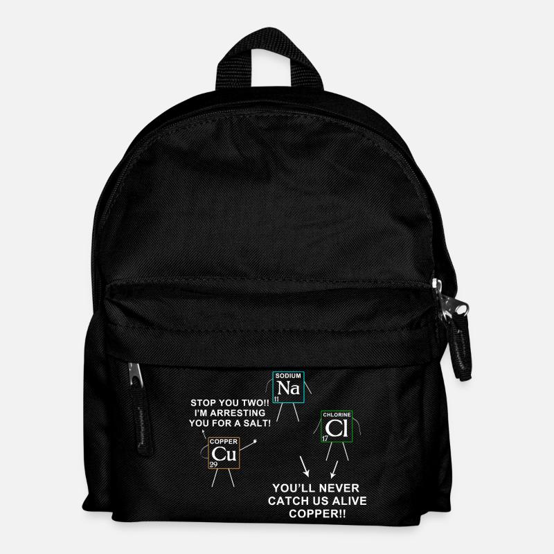 Chemical Element Pun for Chemistry Lovers - Kids' Backpack - black