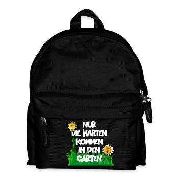 NUR DIE HARTEN KOMMEN IN DEN GARTEN - Kinder Rucksack - Schwarz - Vorne
