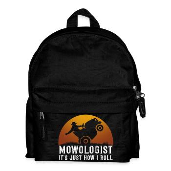 Lawn Mower Gardener Garden Hobby Gardener - Kids' Backpack - black - Front