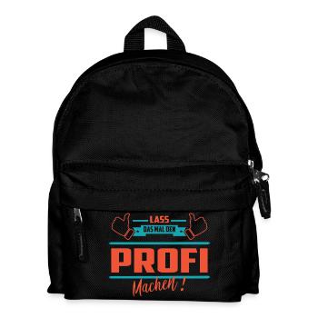 Lass das mal den Profi machen - Kinder Rucksack - Schwarz - Vorne