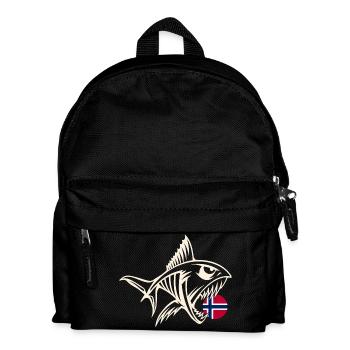 Norvège Fishing Angler Fishing Tour - Sac à dos Enfant - noir - Devant