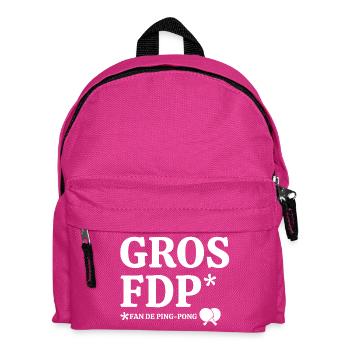 ping-pong, fan de ping-pong, tennis de table - Sac à dos Enfant - fuchsia - Devant