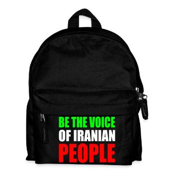 Be the voice of iranian people - Kids' Backpack - black - Front