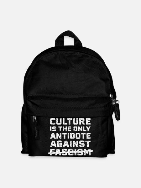 Kultur gegen Faschismus - Kinder Rucksack - Schwarz