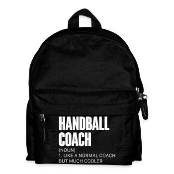 Handball Trainer Handballer - Kinder Rucksack - Schwarz - Vorne