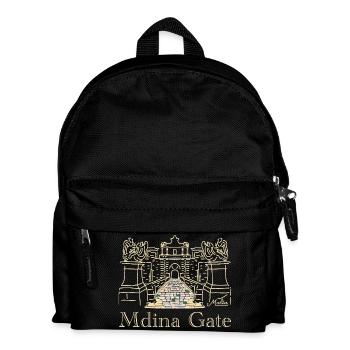 Mdina City Gate, Malta, Europe - Kids' Backpack - black - Front