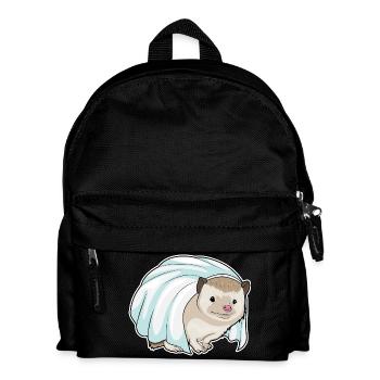 Hedgehog Bridal Veil Wedding - Kids' Backpack - black - Front