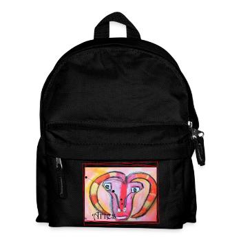 Widder Regenbogen Himmlische Kunst - Kinder Rucksack - Schwarz - Vorne