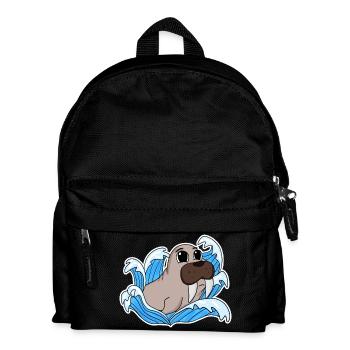 Walrus Seal - Kids' Backpack - black - Front