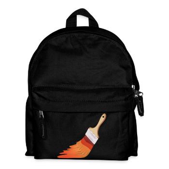 Pinceaux de peintre - Sac à dos Enfant - noir - Devant