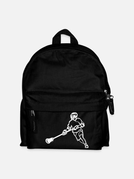 Lacrosse Spieler - Kinder Rucksack - Schwarz