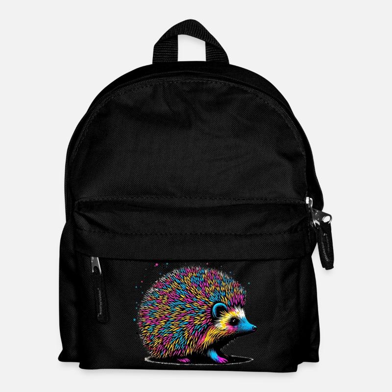 Igel - Kinder Rucksack - Schwarz