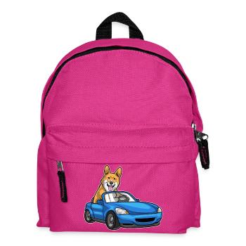 Corgi Auto - Kinder Rucksack - Fuchsia - Vorne