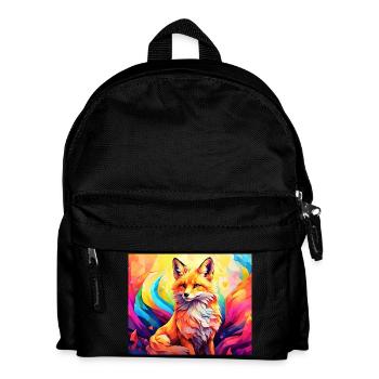 cute fox #fox #cute - Kids' Backpack - black - Front