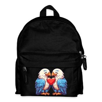 Adler Paar Liebe Valentinstag - Kinder Rucksack - Schwarz - Vorne