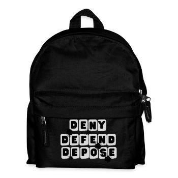 DENY DEFEND DEPOSE - Kids' Backpack - black - Front
