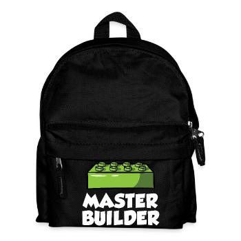 Ziegelbauer Ziegelbau Baumeister - Kinder Rucksack - Schwarz - Vorne