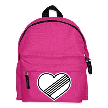 Full throttle heart against speed limit - Kids' Backpack - fuchsia - Front