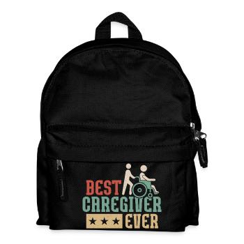 Best Caregiver Ever Caregiving Carer - Kinder Rucksack - Schwarz - Vorne