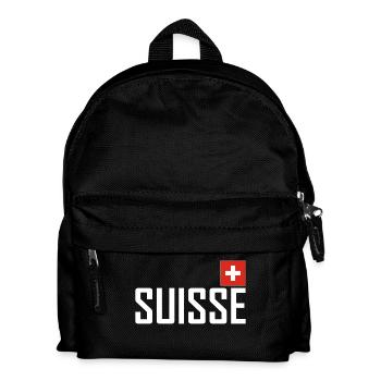 Suisse - Drapeau - Schwiiz - Suisse - Suisse - Sac à dos Enfant - noir - Devant