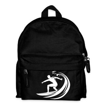 Surfing Logo - Kinder Rucksack - Schwarz - Vorne