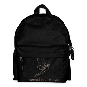 Spread Your Wings Angelic Design - Kids' Backpack - black - Front