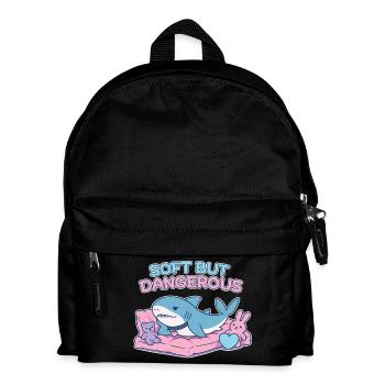 BLAHAJ – Weich & Gefahr - Kinder Rucksack - Schwarz - Vorne