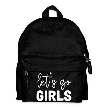 Message d’autonomisation des filles Let’s Go - Sac à dos Enfant - noir - Devant