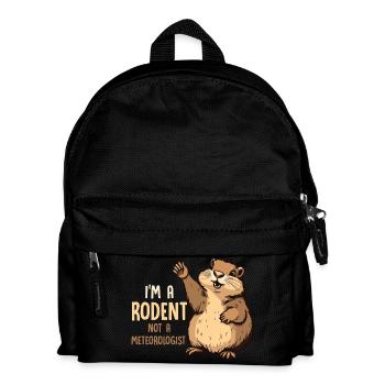 I'm A Rodent Not A Meteorologist Rodent Animal - Kids' Backpack - black - Front