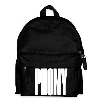 Phony - Bold typographical design - Kids' Backpack - black - Front
