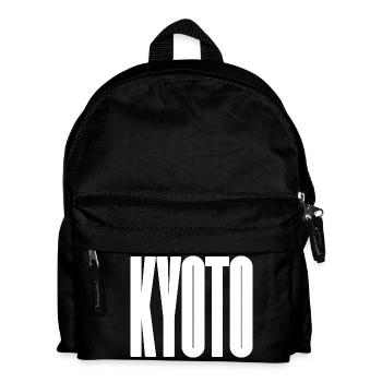 Kyoto - Japan City Bold Typography Design - Kids' Backpack - black - Front