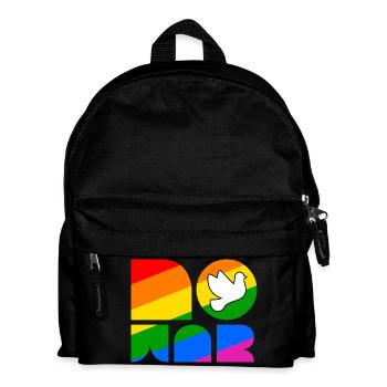No War LGBTQ Pride Month Shirt - Kinder Rucksack - Schwarz - Vorne