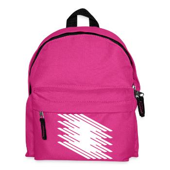 Abstract Dynamic Line Pattern - Kids' Backpack - fuchsia - Front