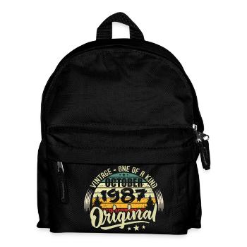 Oktober 1987 Geburtstagsgeschenk - Kinder Rucksack - Schwarz - Vorne
