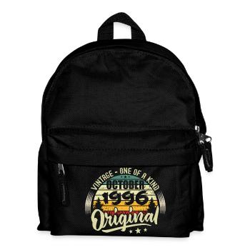 October 1996 Birthday Gift - Kids' Backpack - black - Front