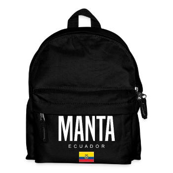 Manta Ecuador Ecuadorianer - Kinder Rucksack - Schwarz - Vorne