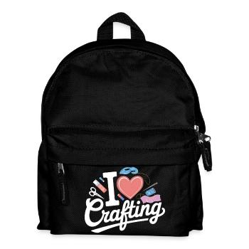 I Love Crafting - Kids' Backpack - black - Front